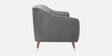 Setpia Velvet 3 Seater Sofa in Charcoal Grey Colour