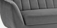 Setpia Velvet 3 Seater Sofa in Charcoal Grey Colour