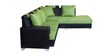 Seville LHS Corner Sofa In Green & Black Colour