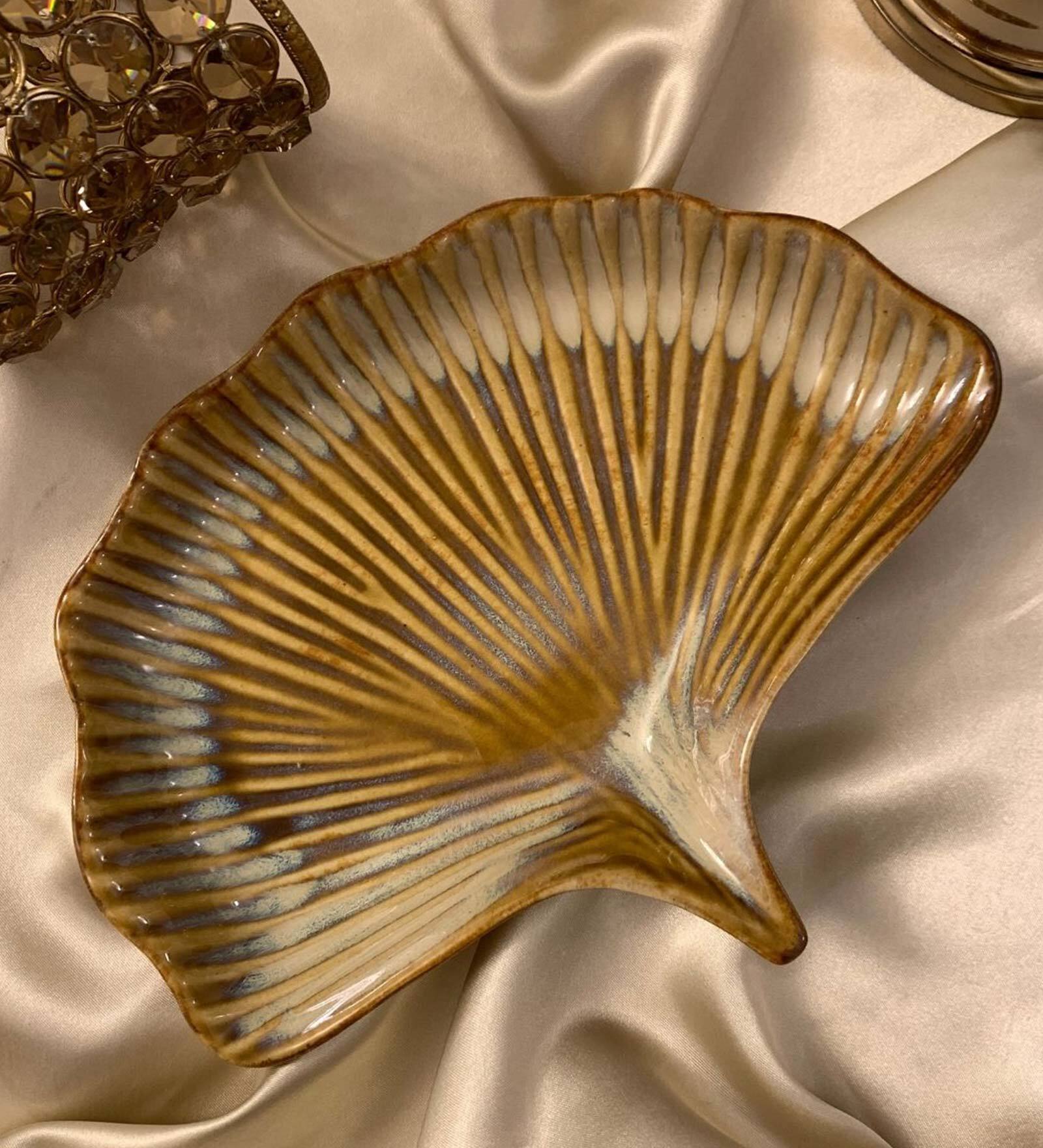 Buy Seashell Ceramic Serving Platter (Set of 2) by Turkish Clay at 43 OFF by Turkish Clay