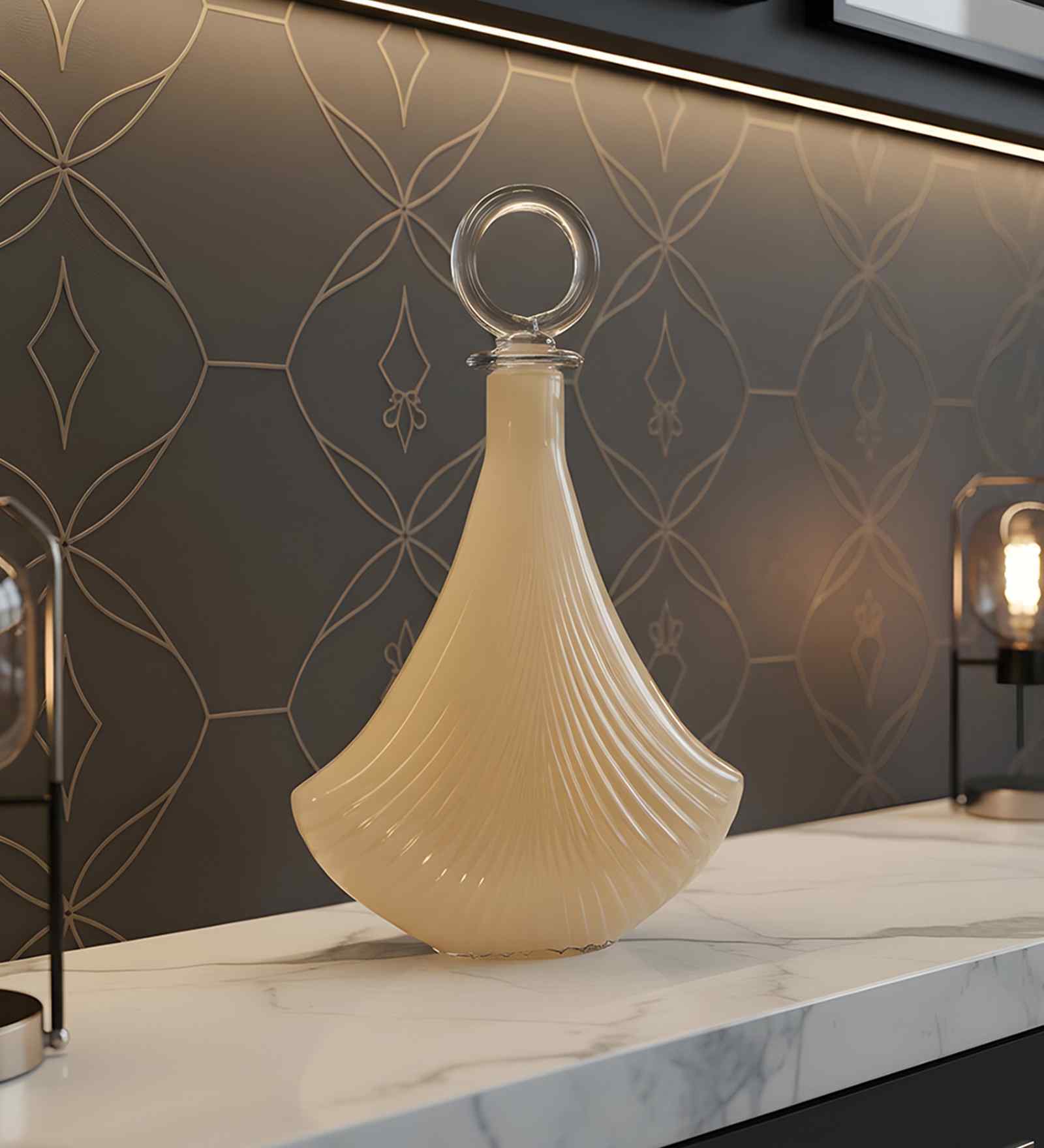 Seashell Elegance Glassware (Large) Glass Vase