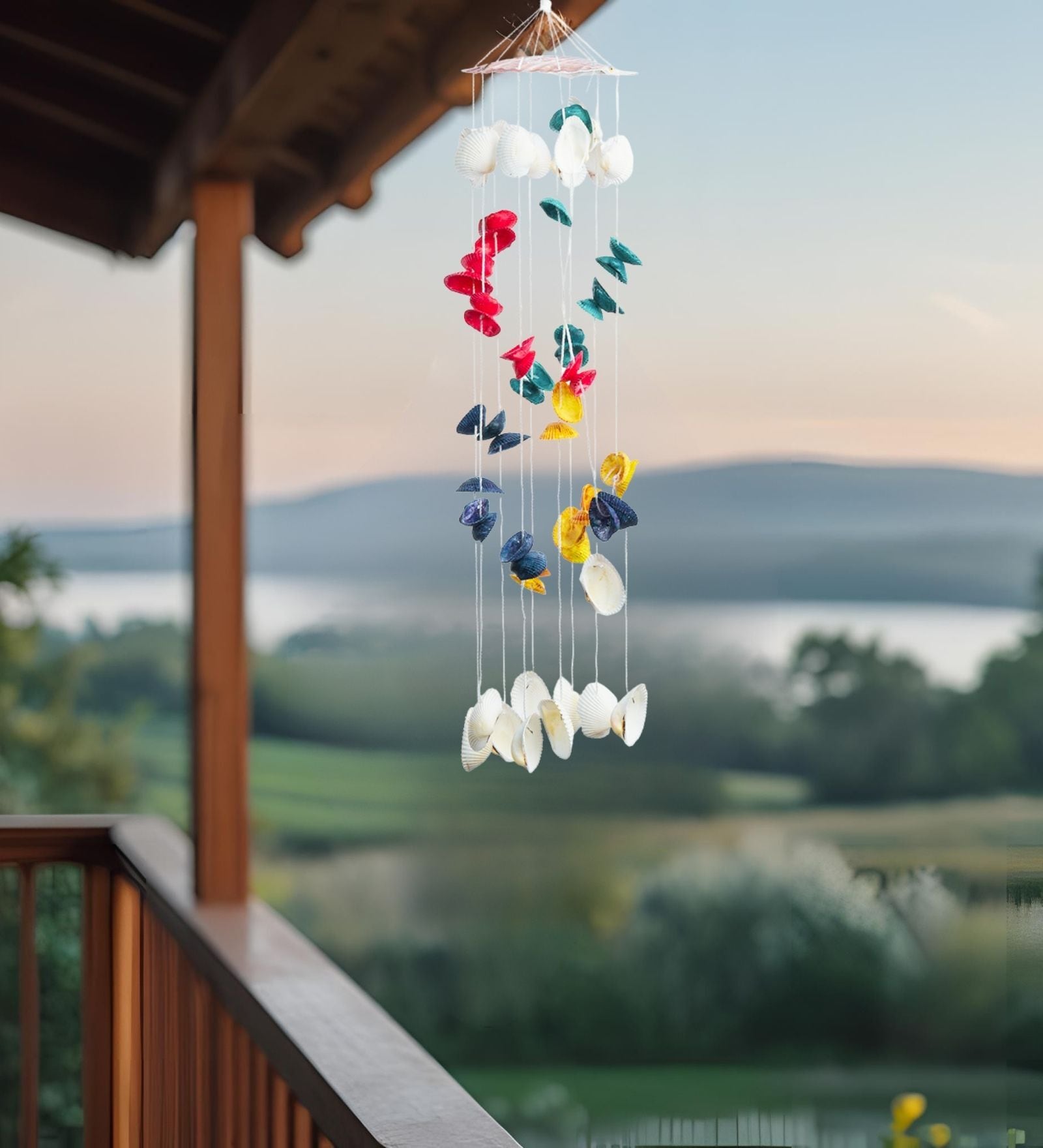 Seashells Wall Hanging Multicolor 1.35 ft Coastal Decor