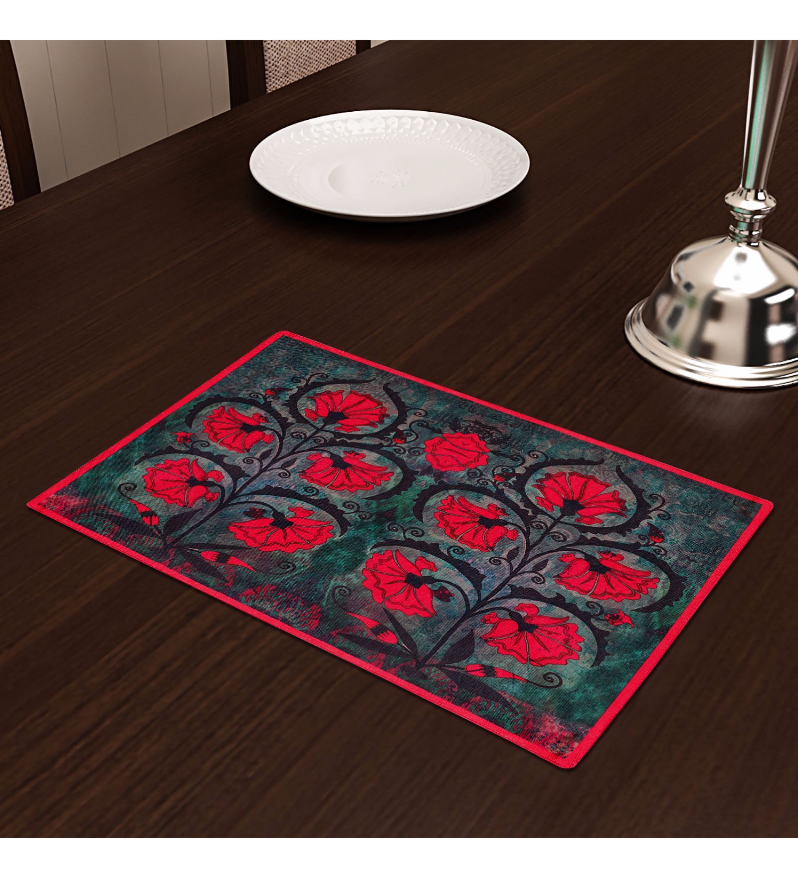 Cotton Grey Rectangular Placemats