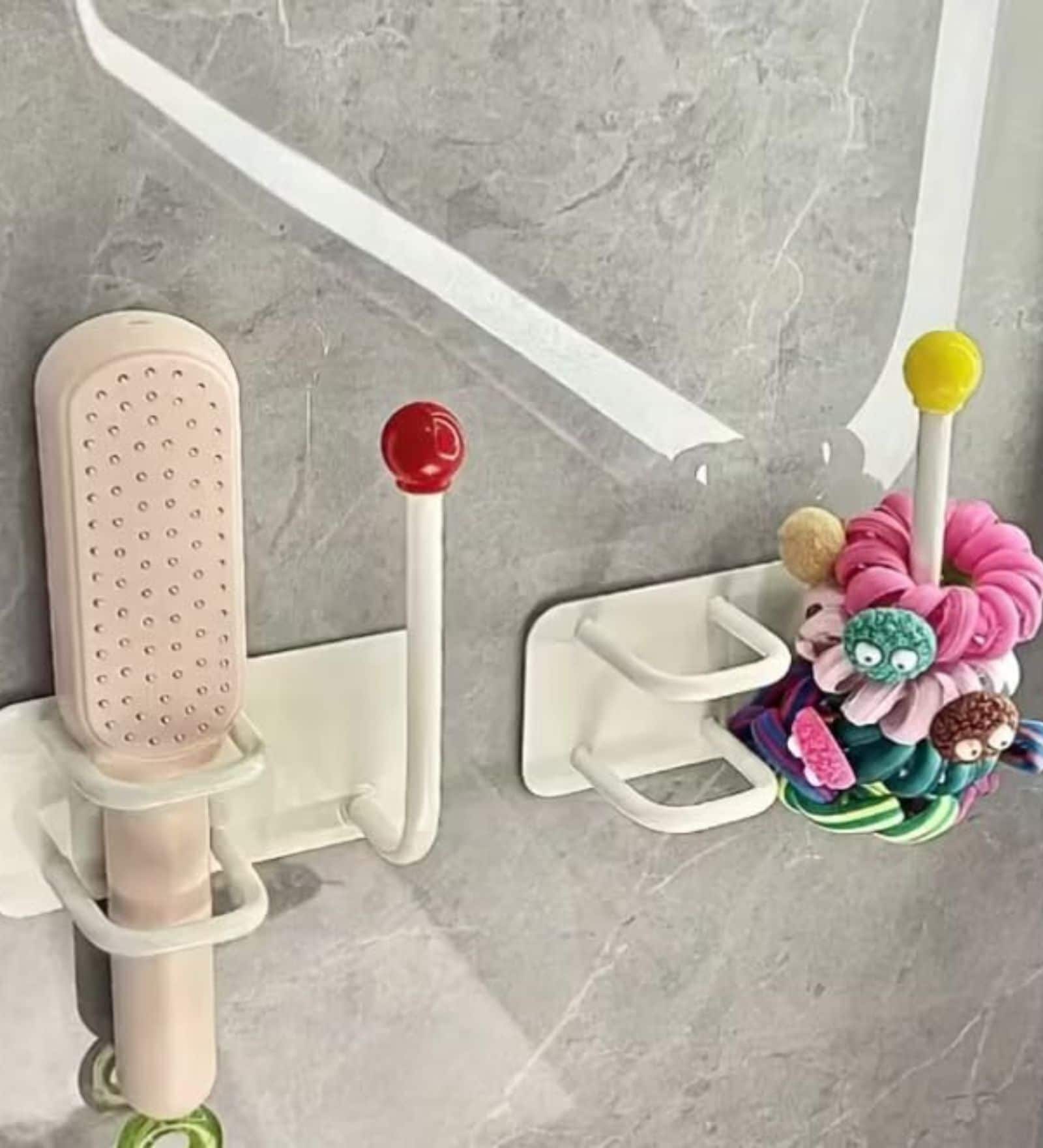 Self Adhesive No-Drill Wall Mounted Headband Hook Multipurpose Organizer (1Pc)