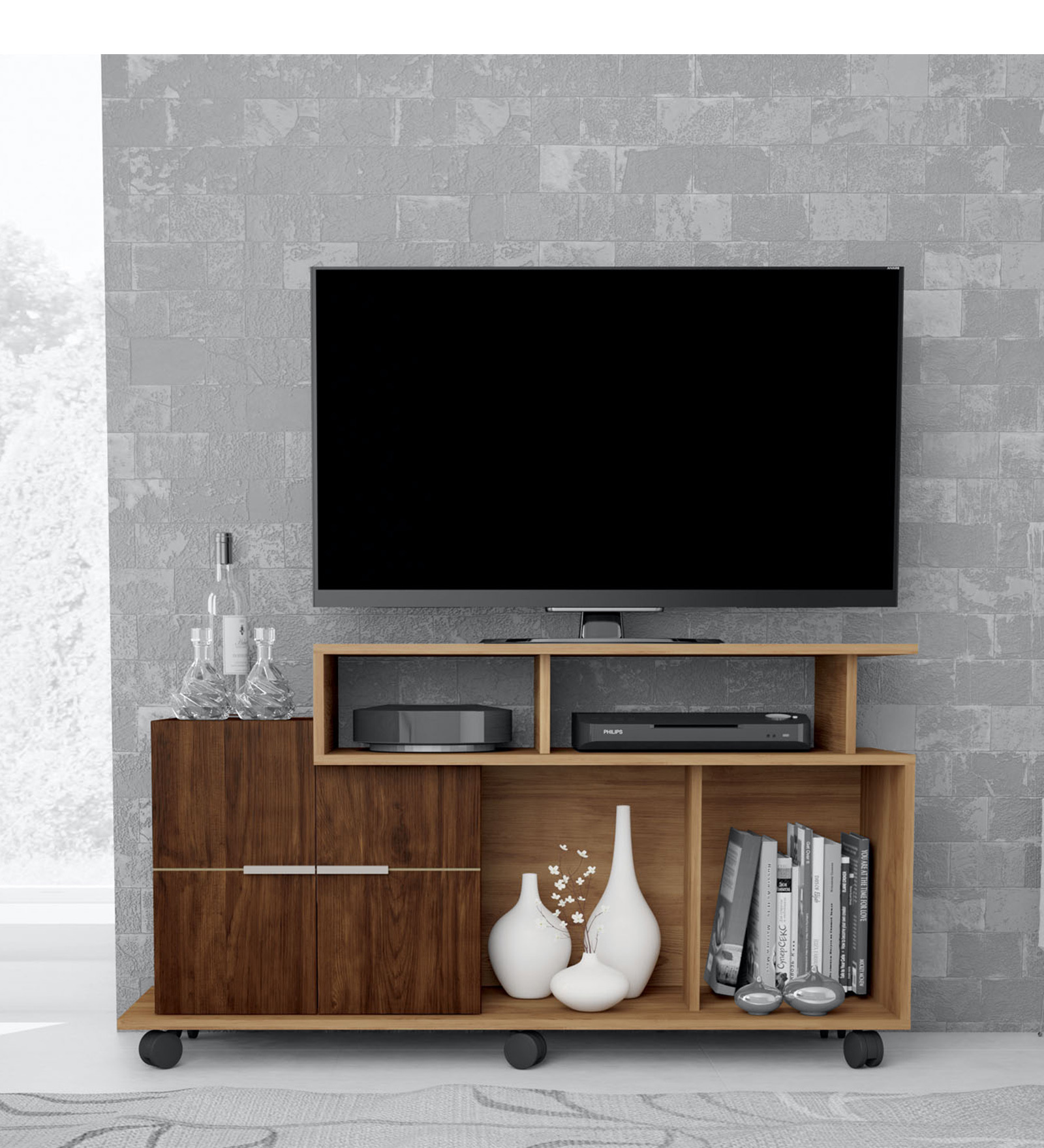 Sena TV Unit in Jatoba Finish