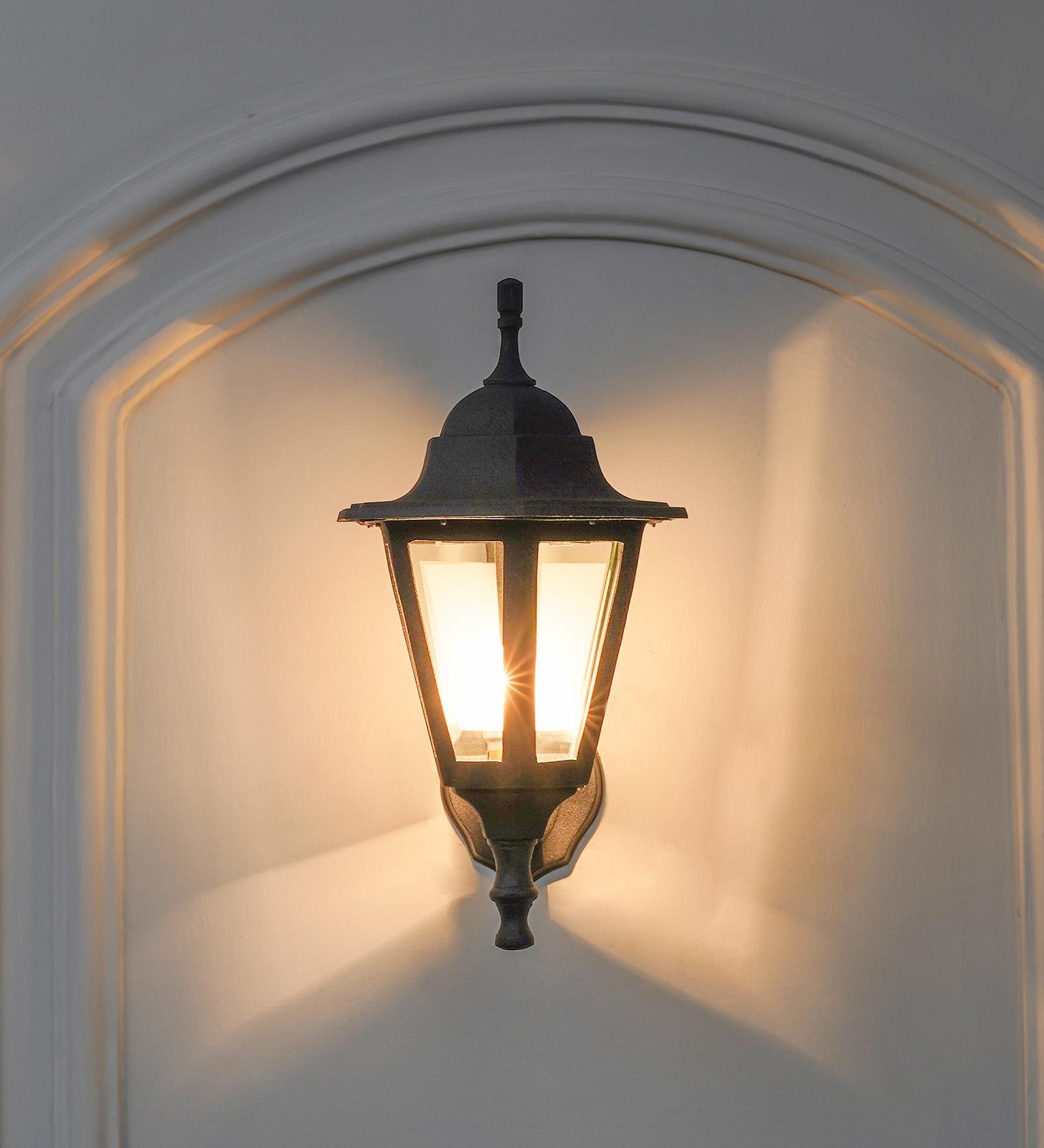 Sennen Coastal Metal Outdoor Wall Light (Black)