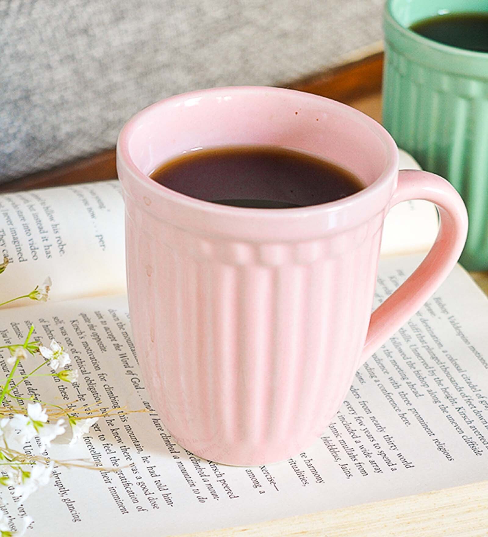 Sera 300ml Pink Ceramic Coffee Mug