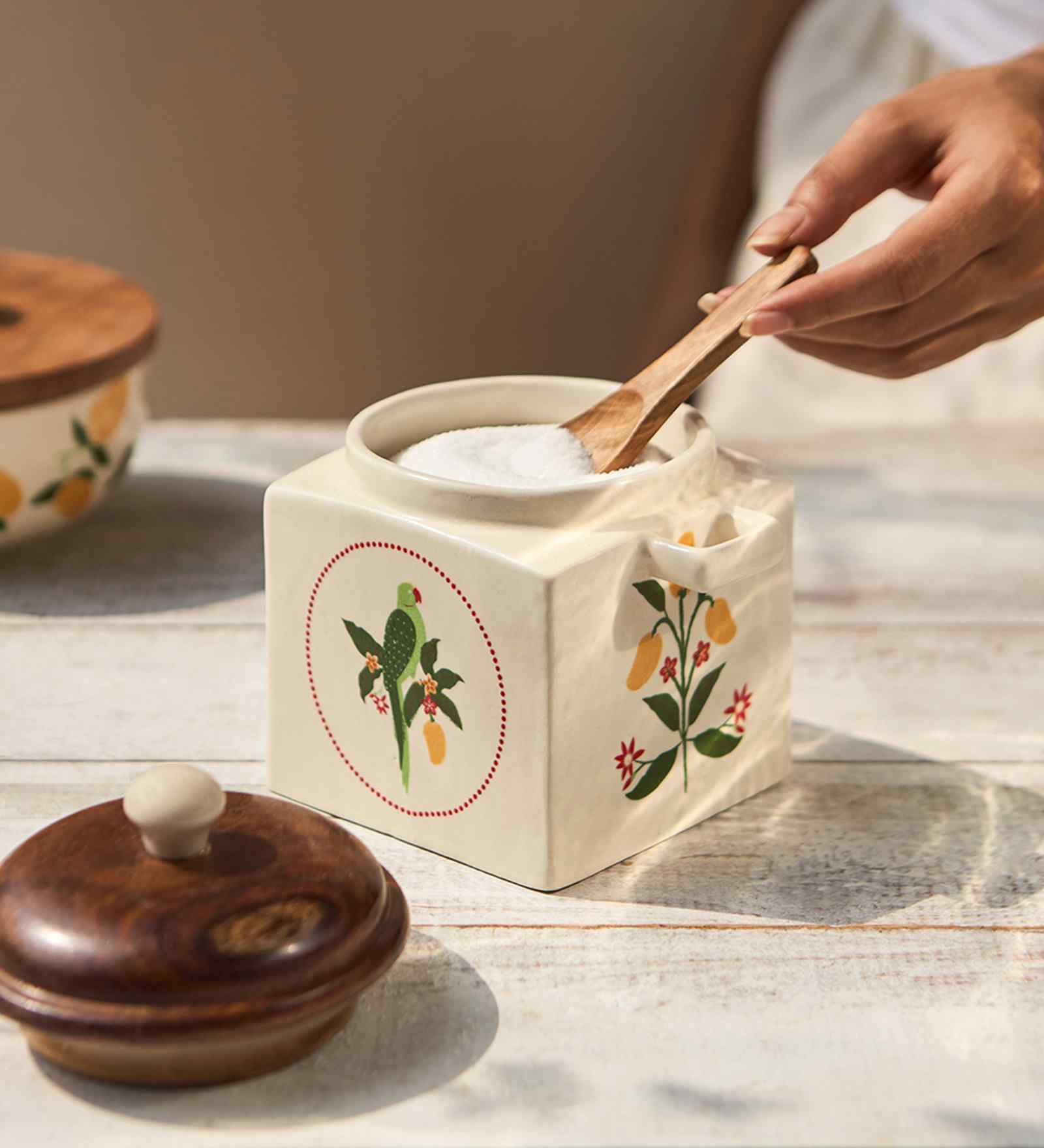 Serenade Storage Jar with Spoon