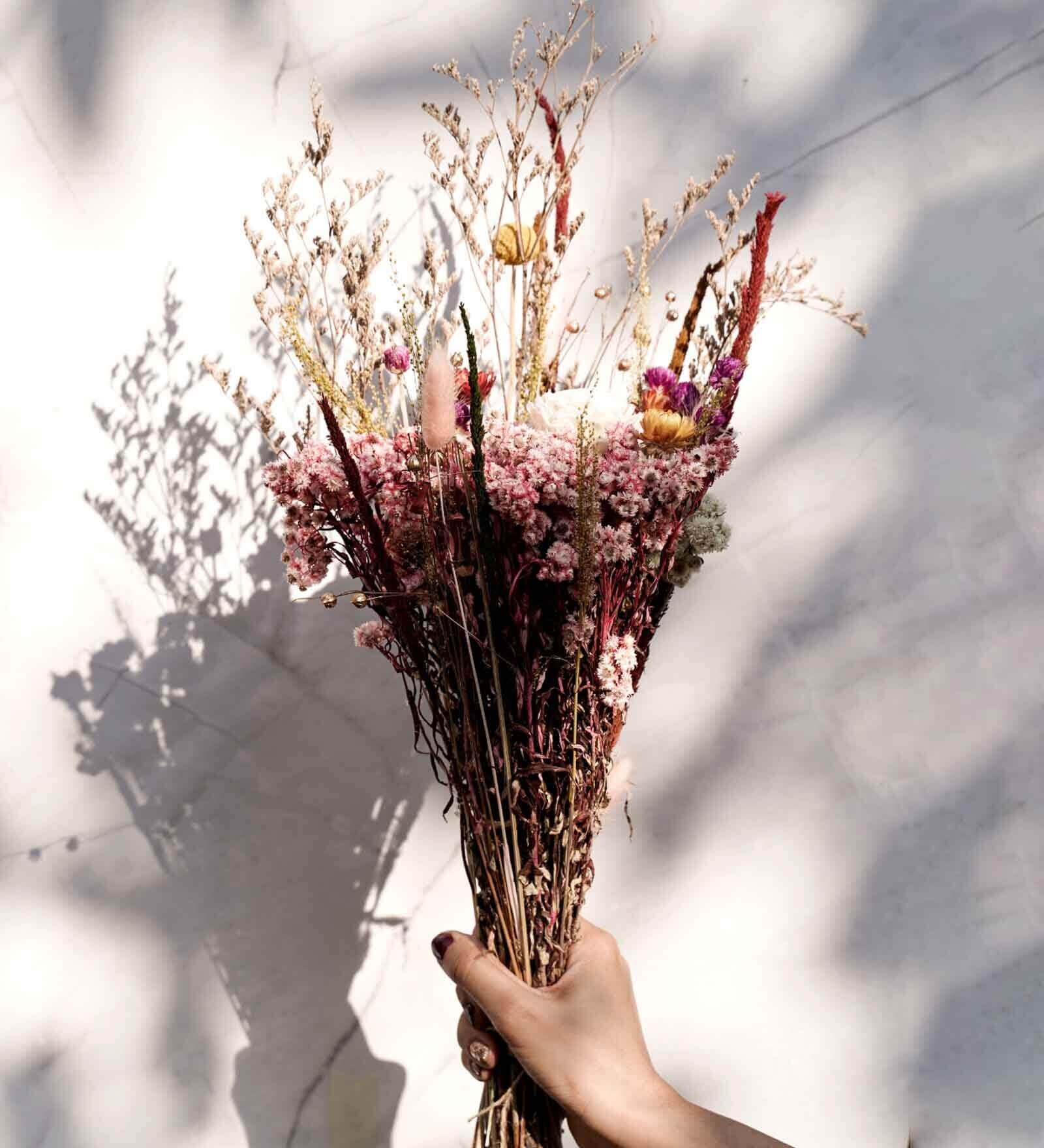 Serene Multicolour  1 Bunch Natural Dried Flowers