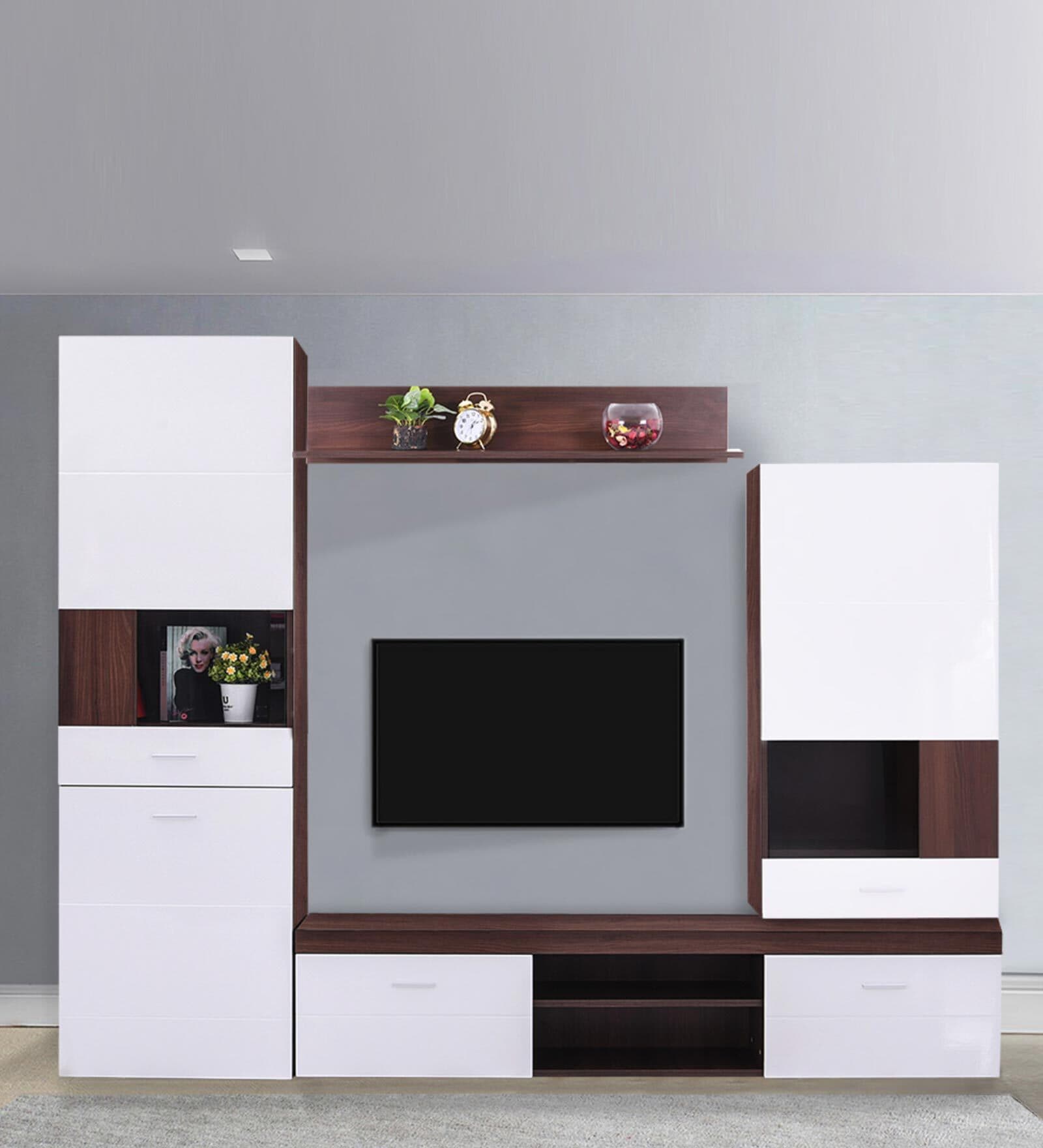 Serene TV Unit for TV's Upto 55 " in Brown And White Color