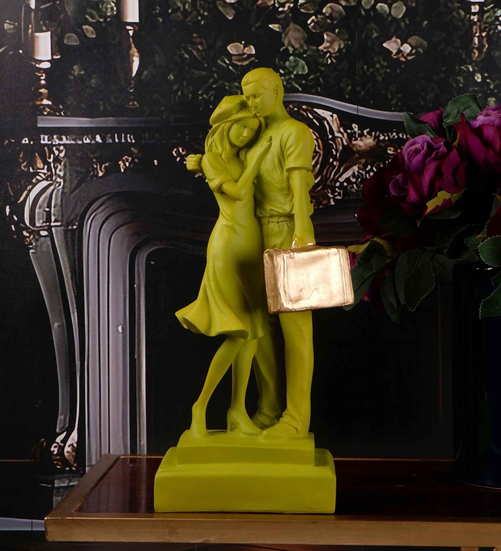 Buy Couple Gateway Green Polyresin Figurine at 44 OFF by The White Ink