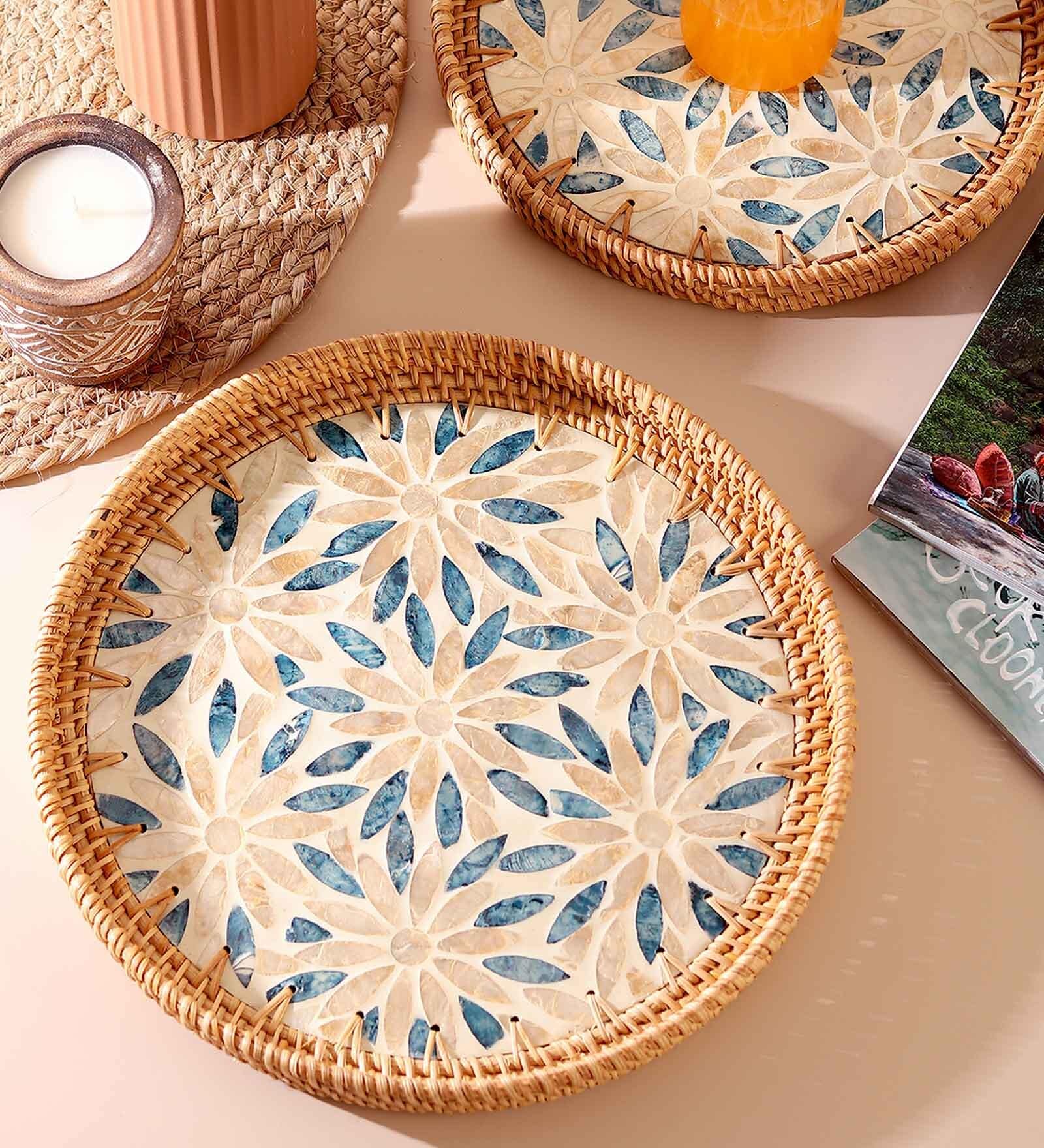 Serving Tray | Tray Set For Serving | Tray For Serving | Tea Tray | Ceramic Tray