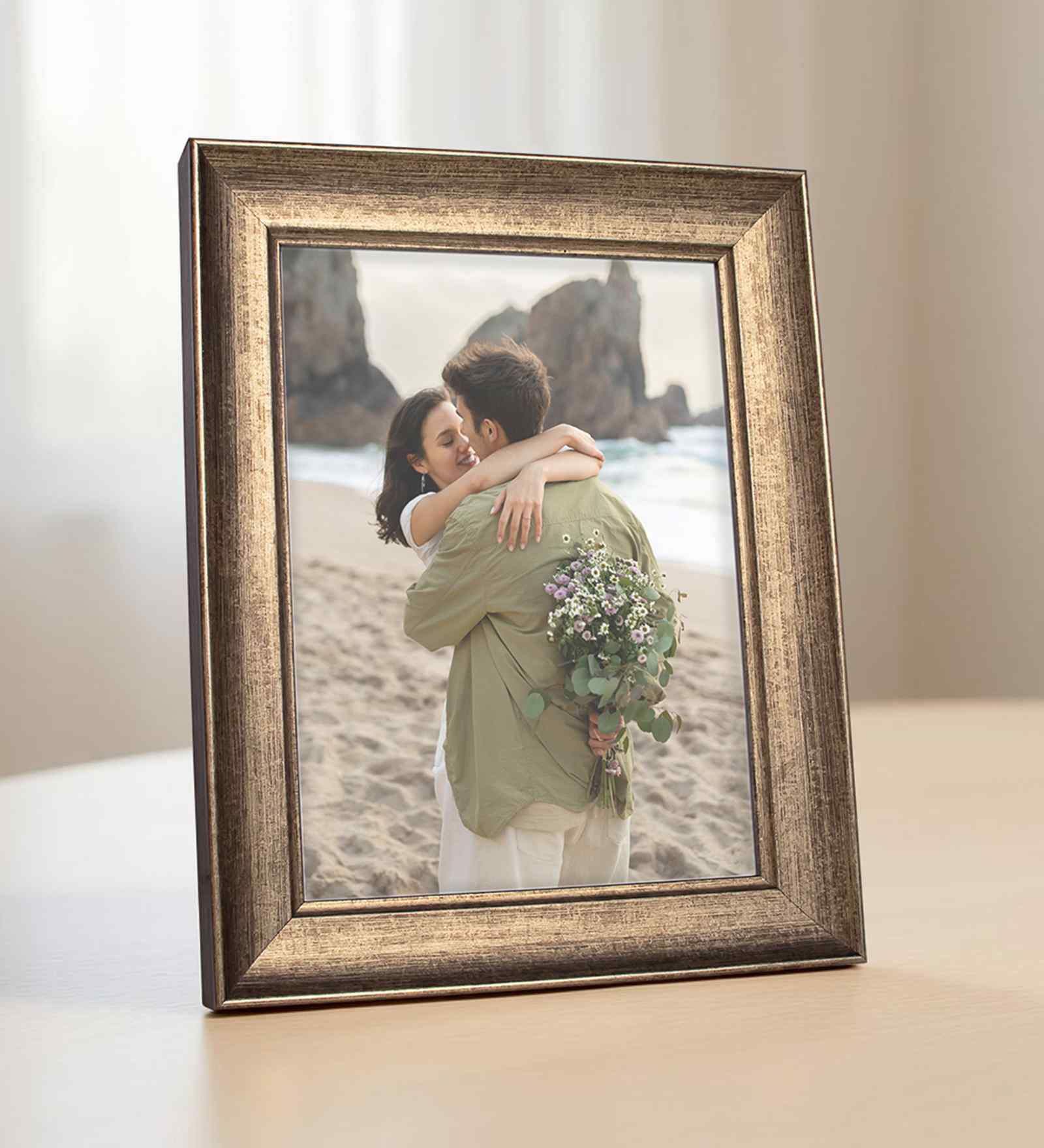 Antique Bronze Brown Pvc 6X8 Inch Single Photo Frames