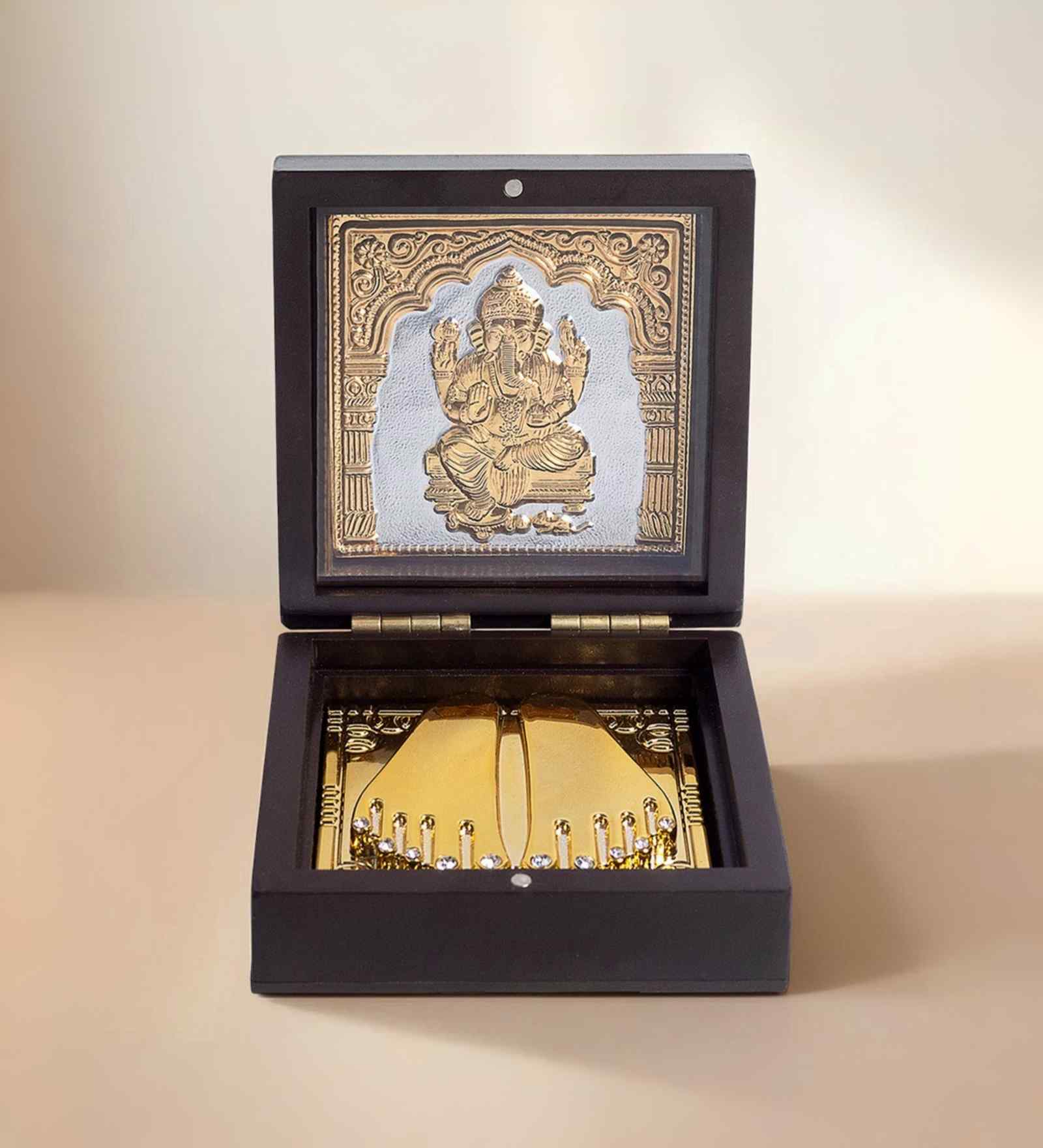 Brown Pvc Shri Ganesh Spiritual Box