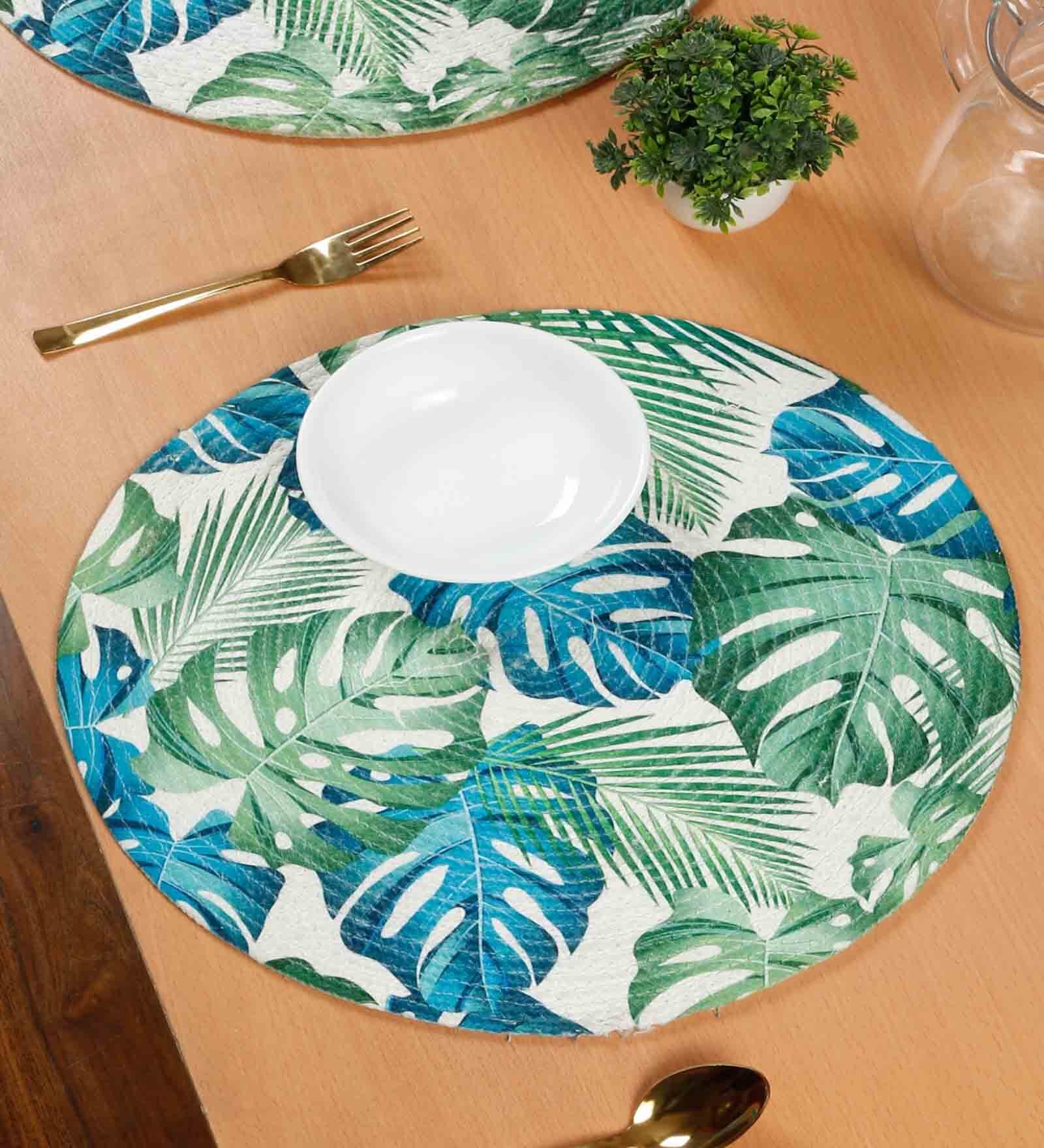 Set of 1 Pure Cotton Geometric Print Digitally Printed Table Runner