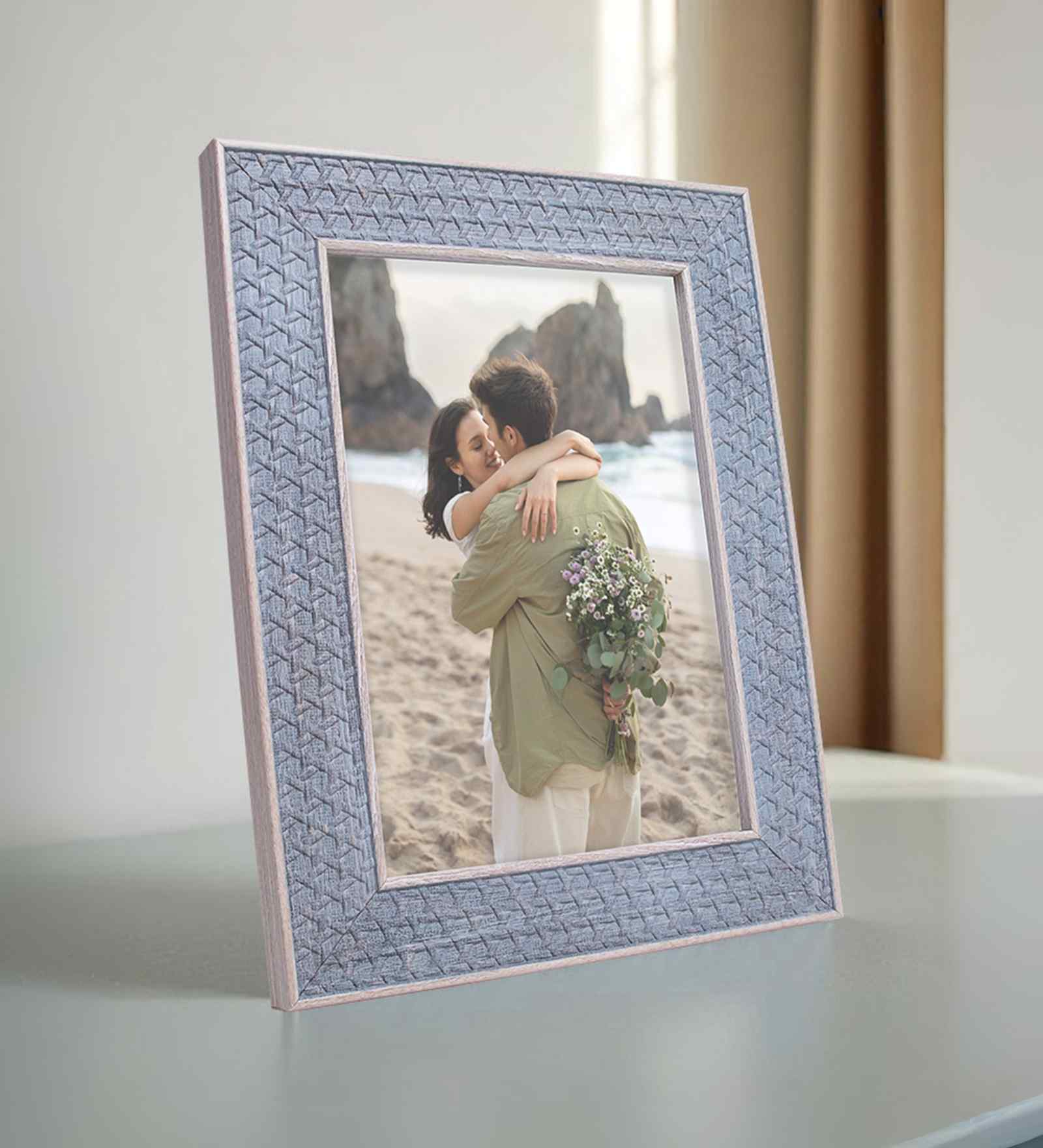 Regent Grey Pvc 5X7 Inch Single Photo Frames