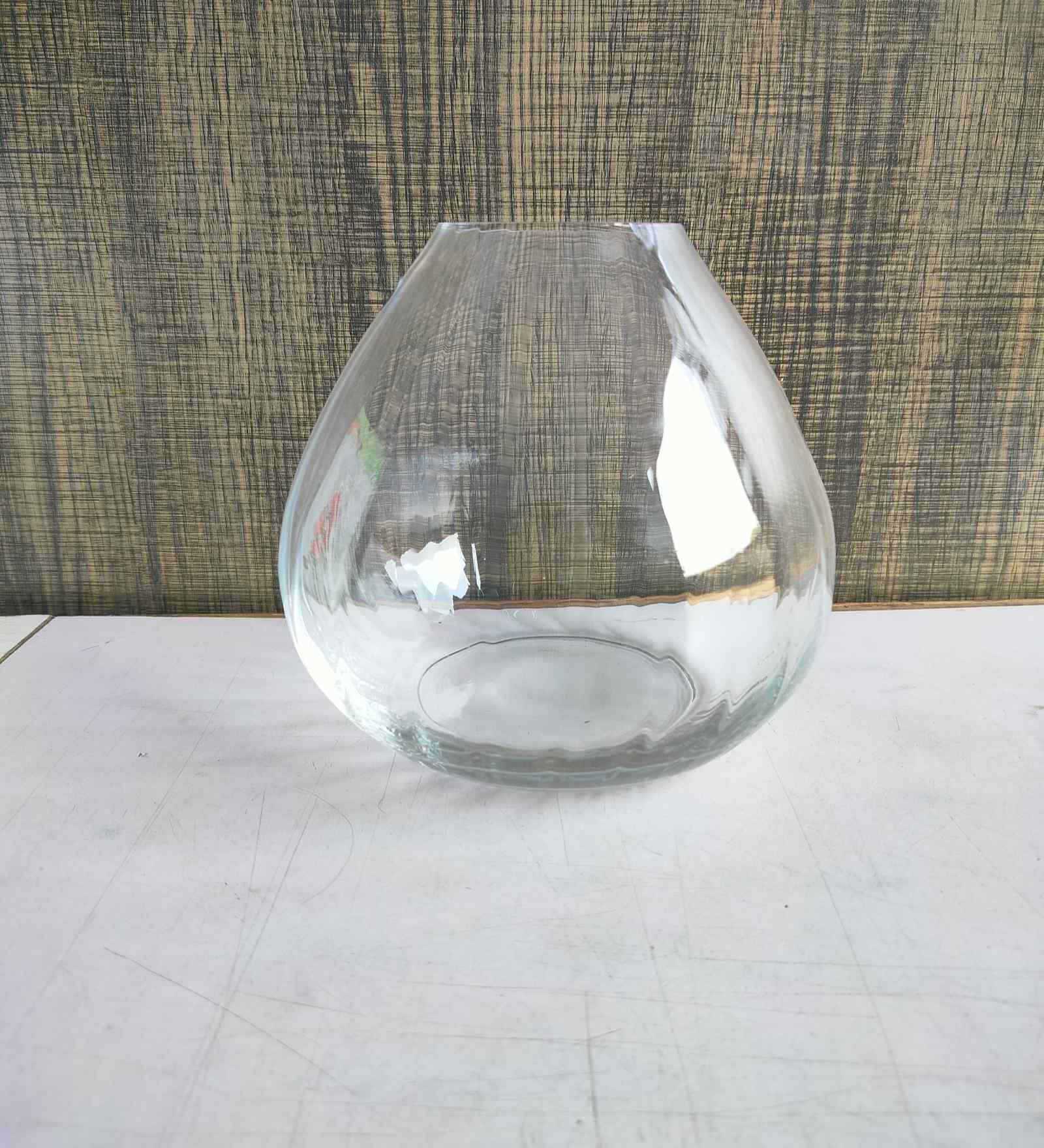 Set of 1 Transparent Crystal Lead Free Glass 185ml Glass Vases