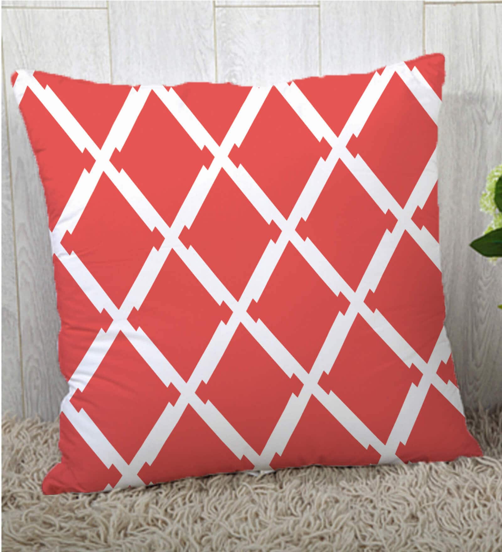 Buy Canvas Printed Cotton Abstract Pattern 16x16 Inch Cushion Covers