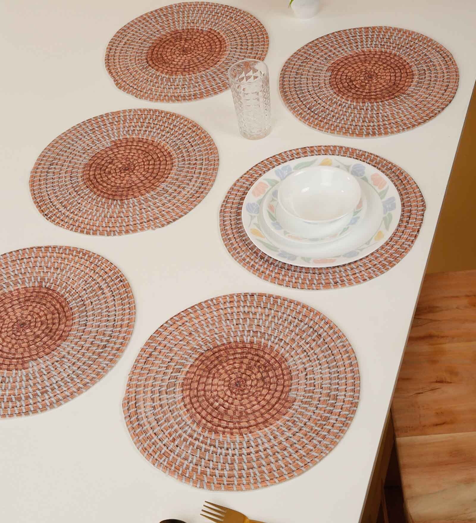 Set of 6 Pure Cotton Geometric Print Digitally Printed Table Runners