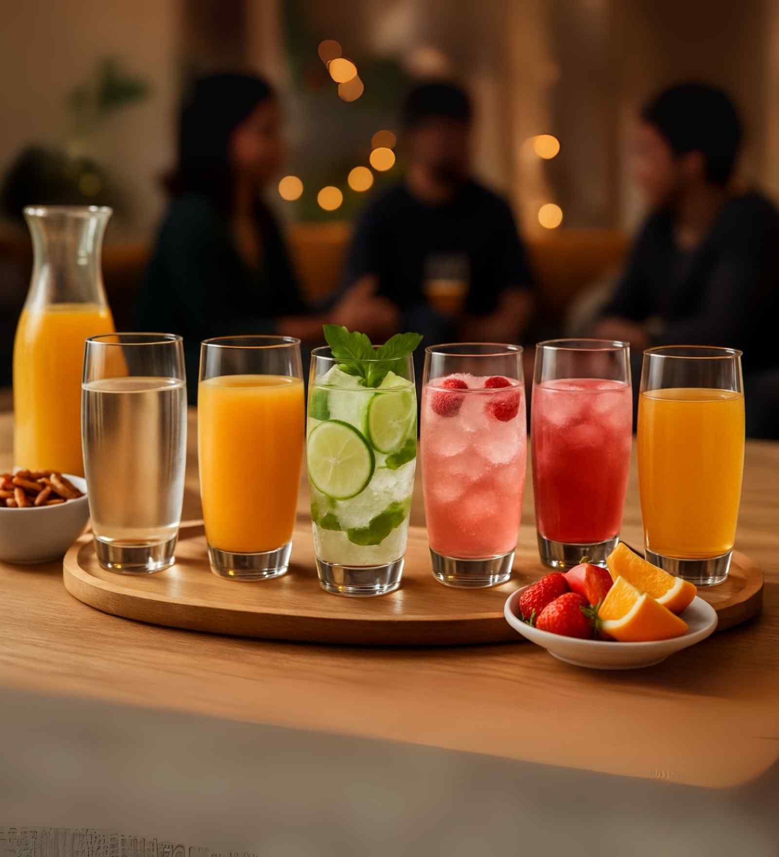 Set of 6 Transparent Crystal Lead Free Glass 290ml Bar Glasses