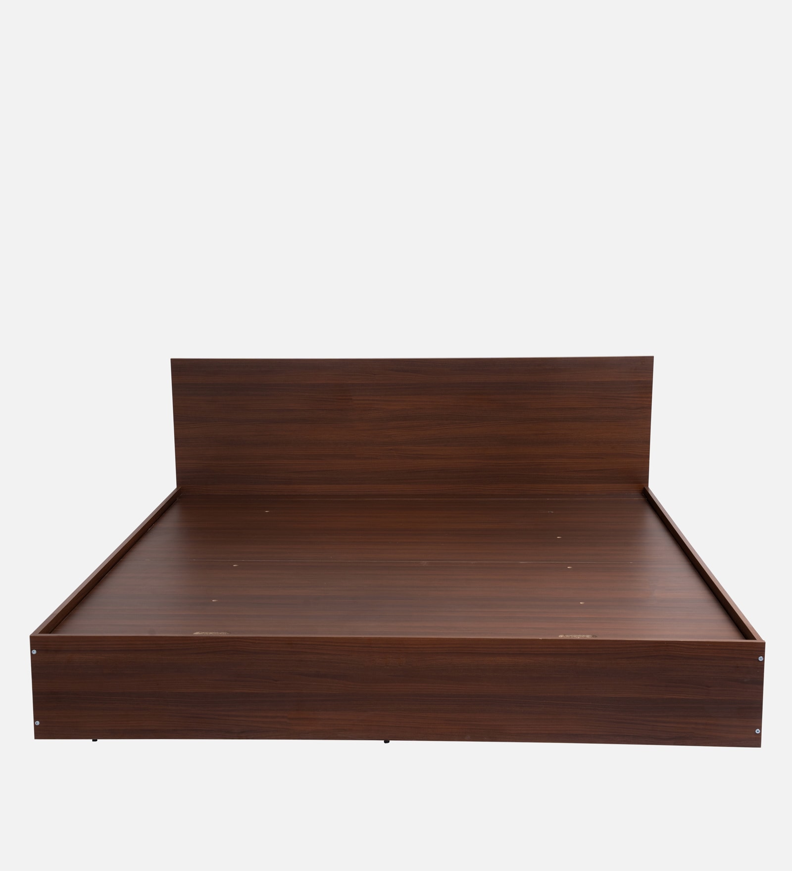 Seto King size Bed in Planket Walnut Finish With Full Hydraulic Storage