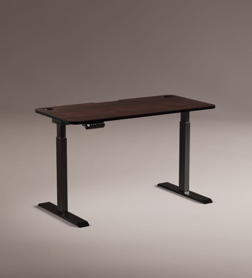 Se Desk Classic Height Adjustable Desk In Dark Brown Finish (1500X750mm)