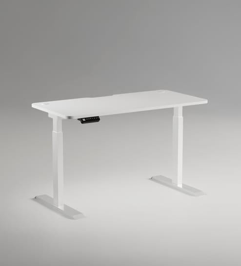 Se Desk Classic Height Adjustable Desk In White Finish (1200X600mm)
