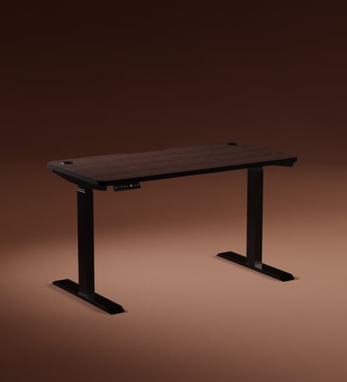 Se Desk Pro Height Adjustable Desk In Dark Brown Finish (1500X750mm)