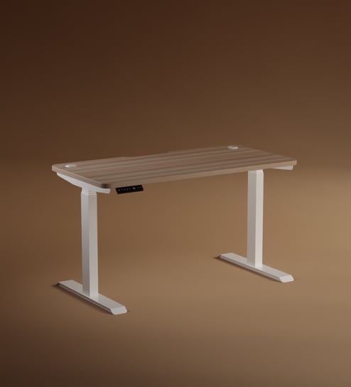 Se Desk Pro Height Adjustable Desk In Light Brown Finish (1200X600mm)
