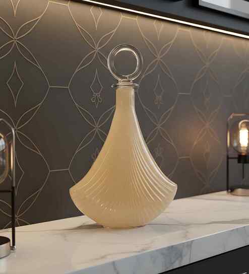 Seashell Elegance Glassware (Large) Glass Vase