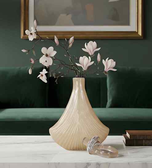 Seashell Elegance Glassware (Small) Glass Vase