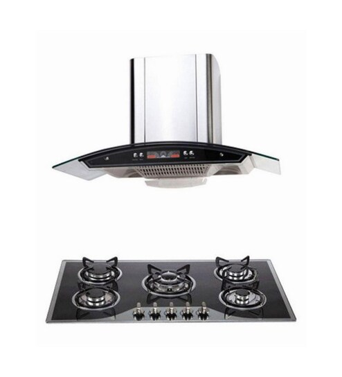 Buy Seavy Altis 1100 M3 H 60cm Chimney With 5 Burner Hob Combo Set