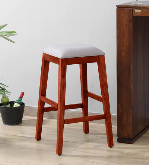 pepperfry wooden stool