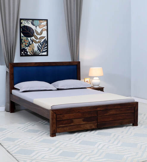 Sheesham wood deals bed pepperfry