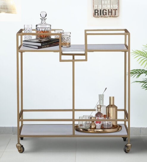 Pepperfry shop bar trolley