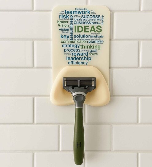 Self Adhesive Razor Holder - White