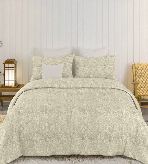 Yellow Sensations 300GSM King Quilted Bedcover with 2 Pillowcovers