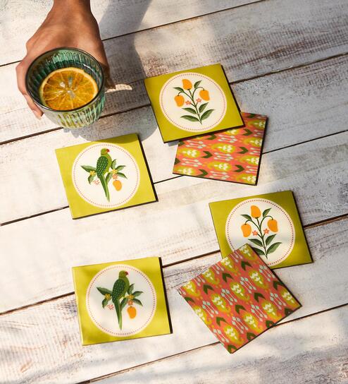 Serenade Wooden Coasters -  Set of 6