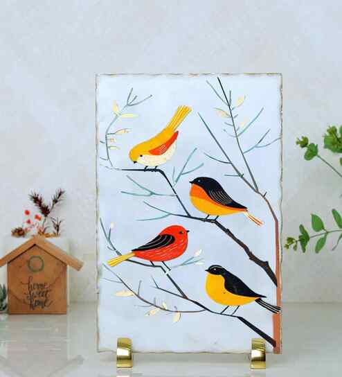 Serene Birds Marble Showpiece