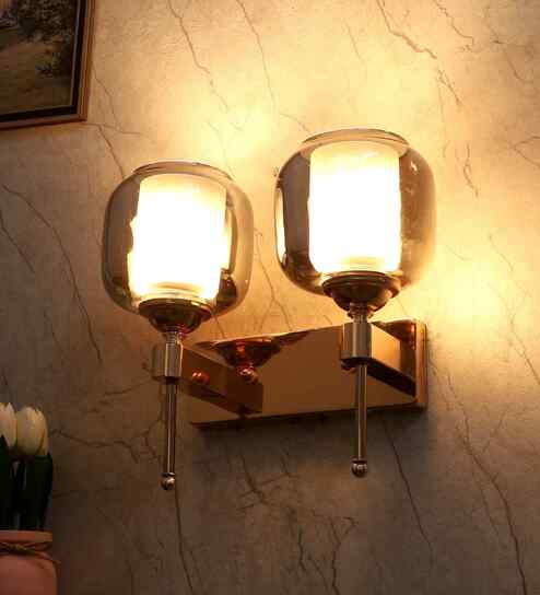 Serene Gold & Mild Steel Wall Light