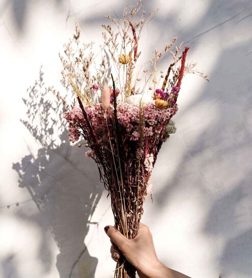 Serene Multicolour  1 Bunch Natural Dried Flowers