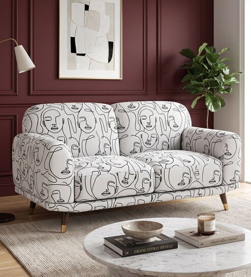 Serenee Modern Muse 2 Seater Upholstered Sofa 