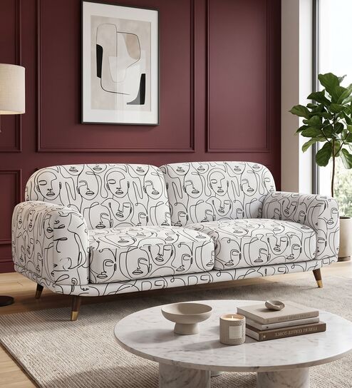 Serenee Modern Muse 3 Seater Upholstered Sofa 