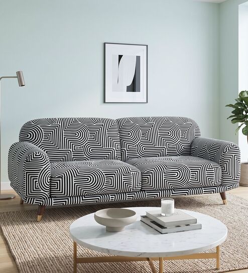 Serenee Urban Maze 3 Seater  Upholstered Sofa 