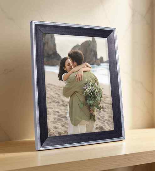 Black & Silver Pvc 6X8 Inch Single Photo Frames