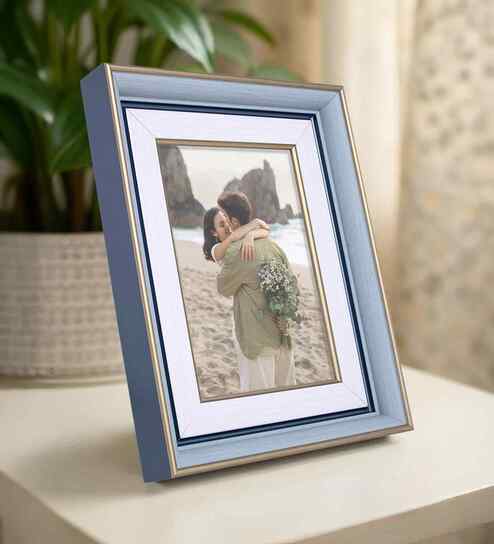 Blue Pvc 5X7 Inch Single Photo Frames