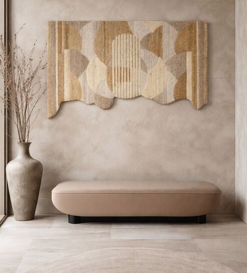 Set Of 1 Sand-Beige High Texture Wool Wall Art