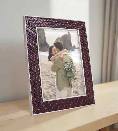 Woody Brown Pvc 5X7 Inch Single Photo Frames