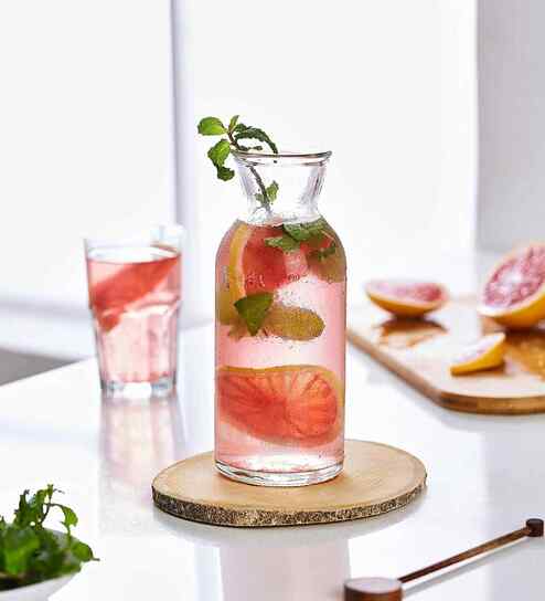 Set of 2 Crystal Lead Free Glass 500ml Decanter