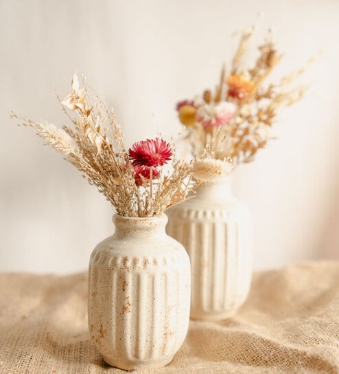 Medium Retro Vase With Bunch